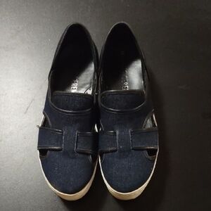 Opening Ceremony Navy Blue Platform Shoes